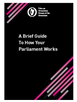 A Brief Guide To How Your  Parliament Works